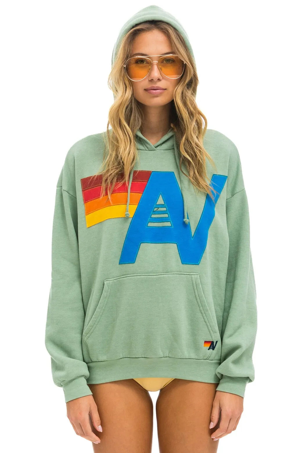 Hoodie Logo Stitch R Hdprxstlo Sage