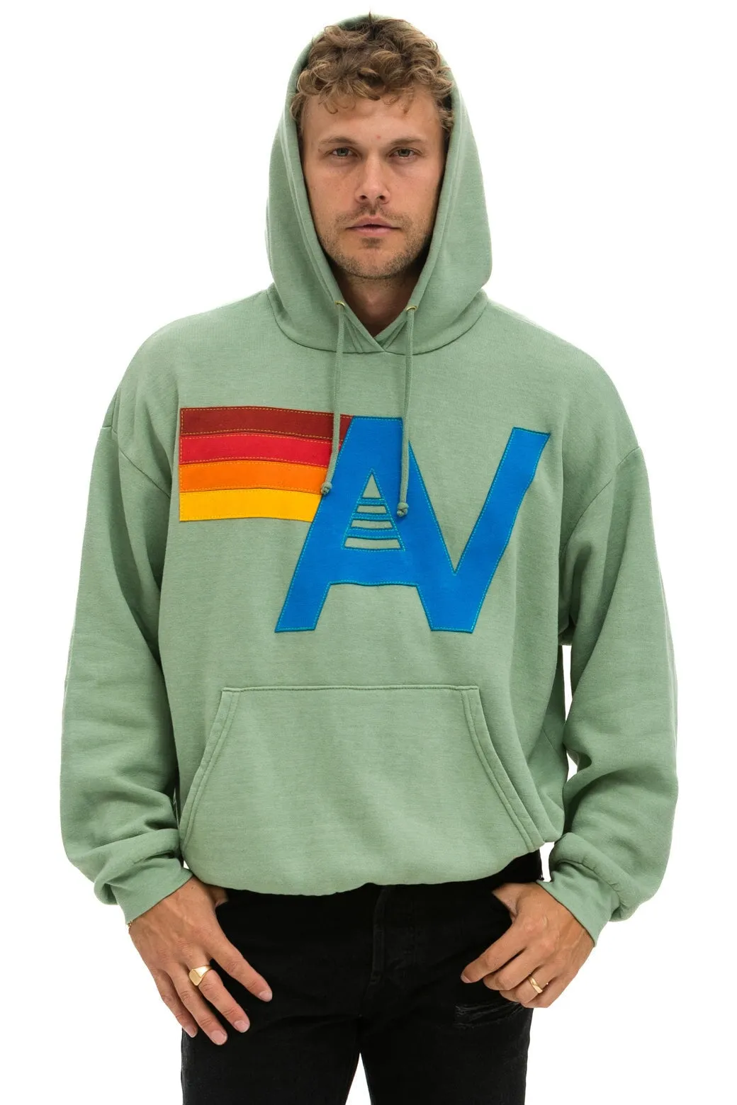 Hoodie Logo Stitch R Hdprxstlo Sage