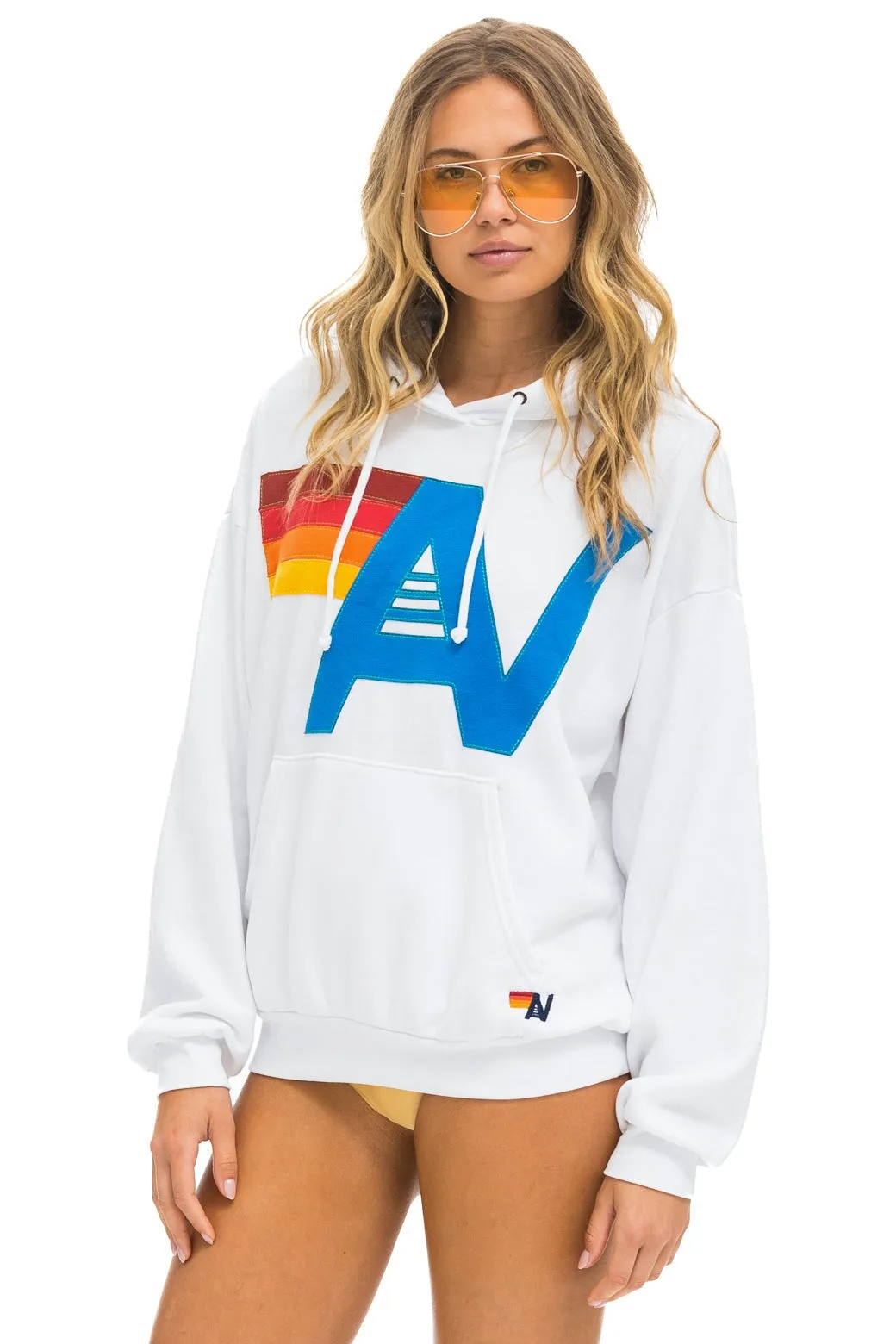Hoodie Logo Stitch R Hdprxstlo White