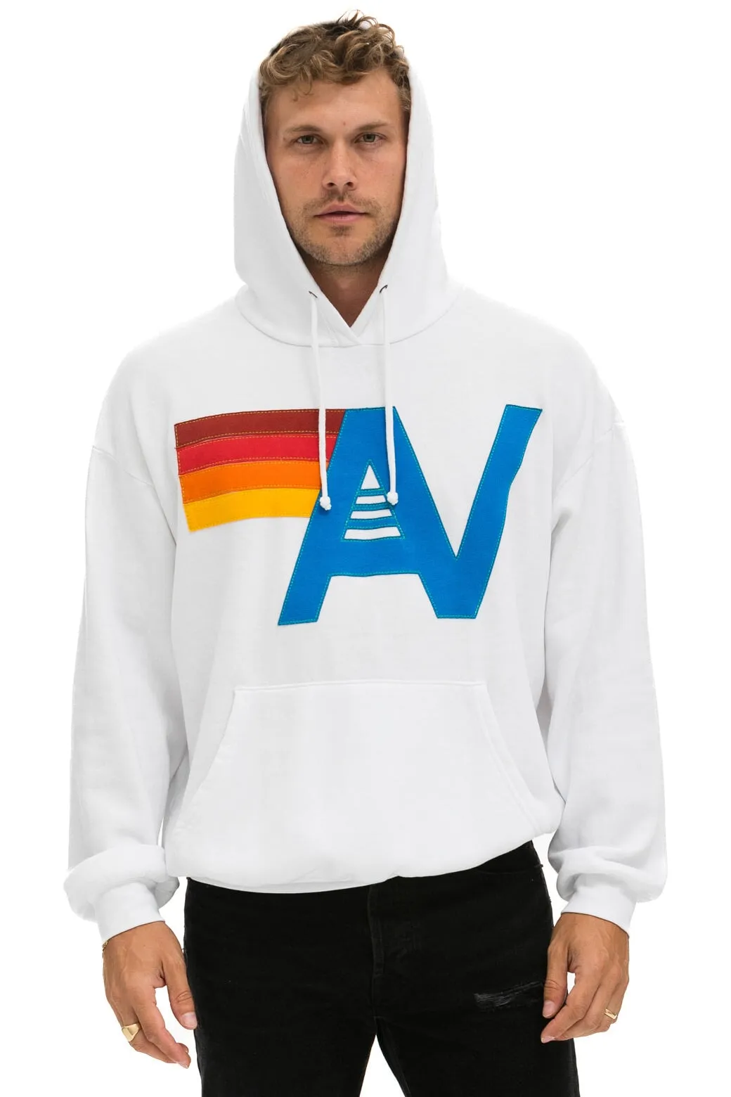 Hoodie Logo Stitch R Hdprxstlo White