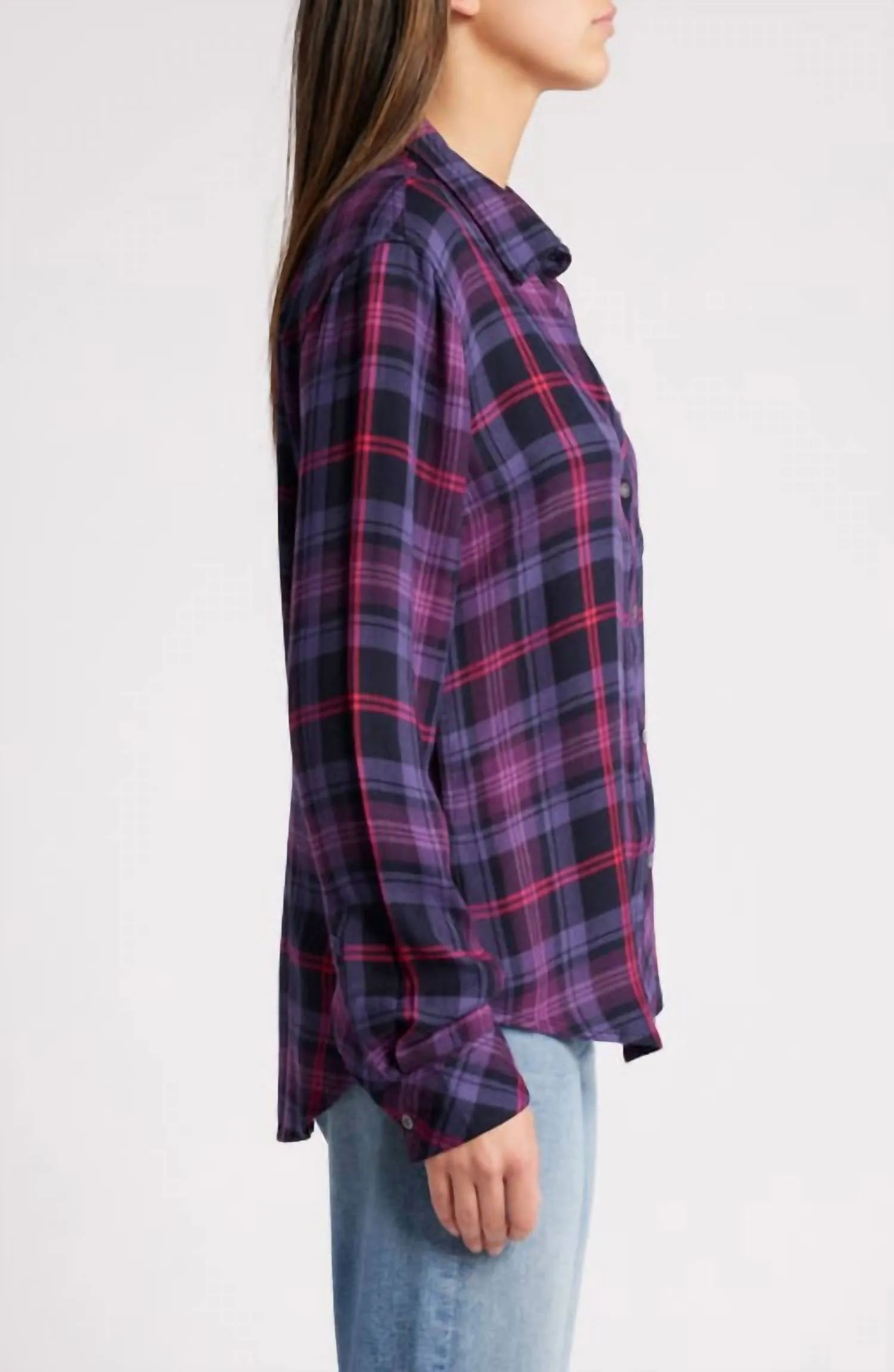 Hunter Shirt In Aubergine Magenta