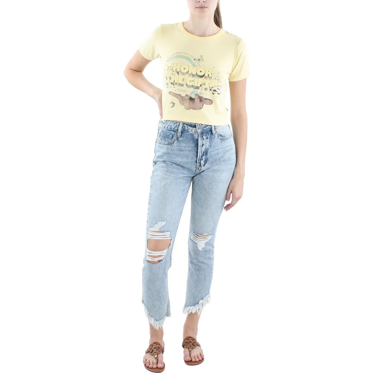 Inner City Love Womens Graphic Rayon Graphic T-Shirt