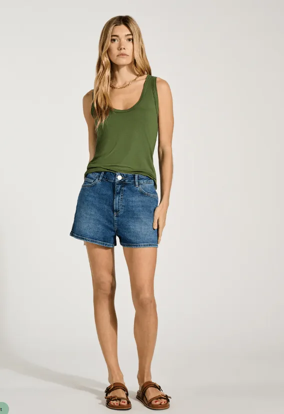 Isendre Organic Shorts | Indigo