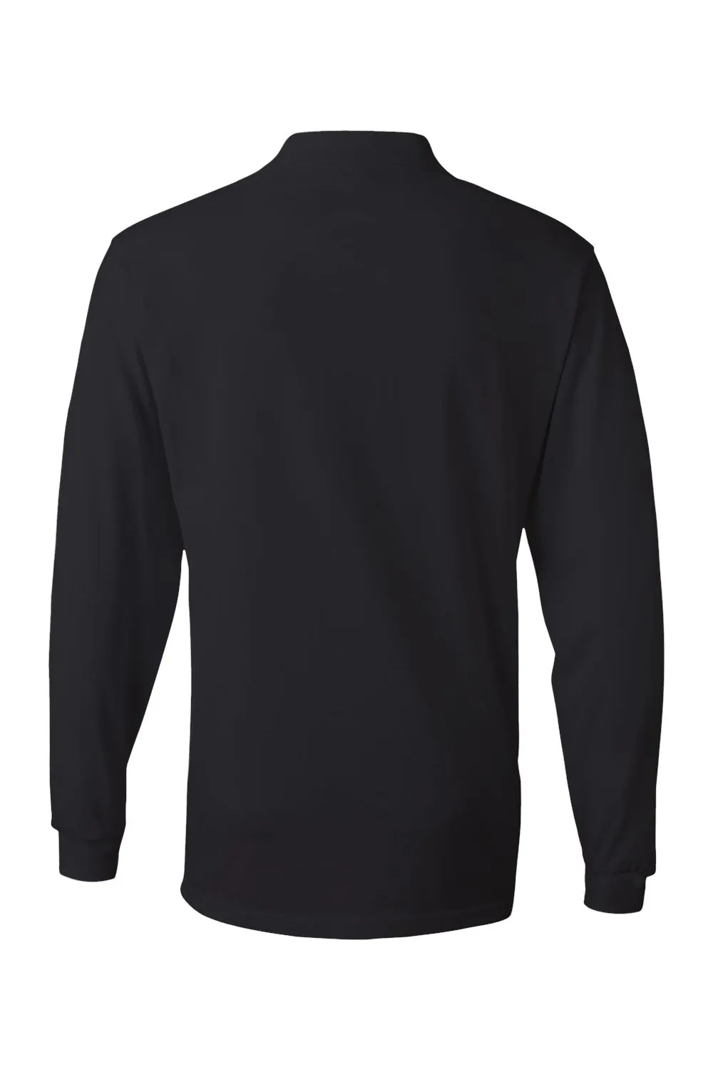 Jerzees Mens SpotShield Stain Resistant Long Sleeve Polo Shirt - Black