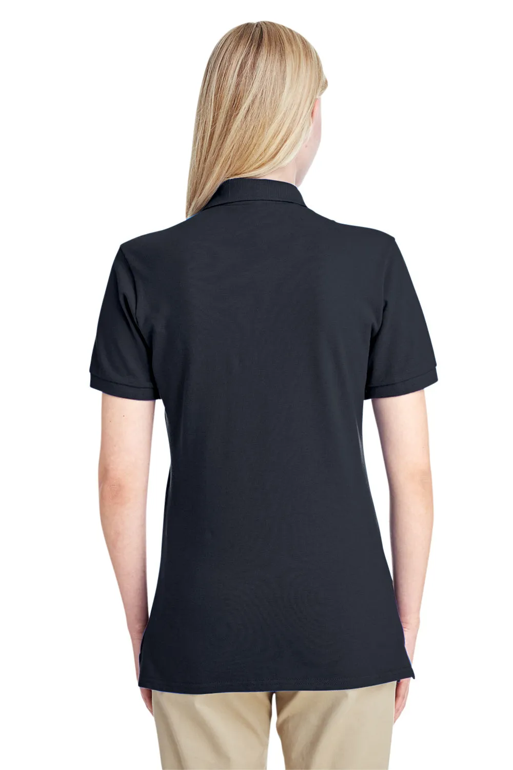 Jerzees Womens Short Sleeve Polo Shirt - Black