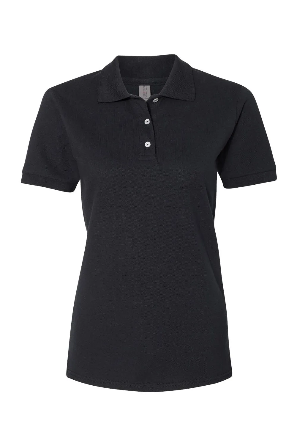 Jerzees Womens Short Sleeve Polo Shirt - Black