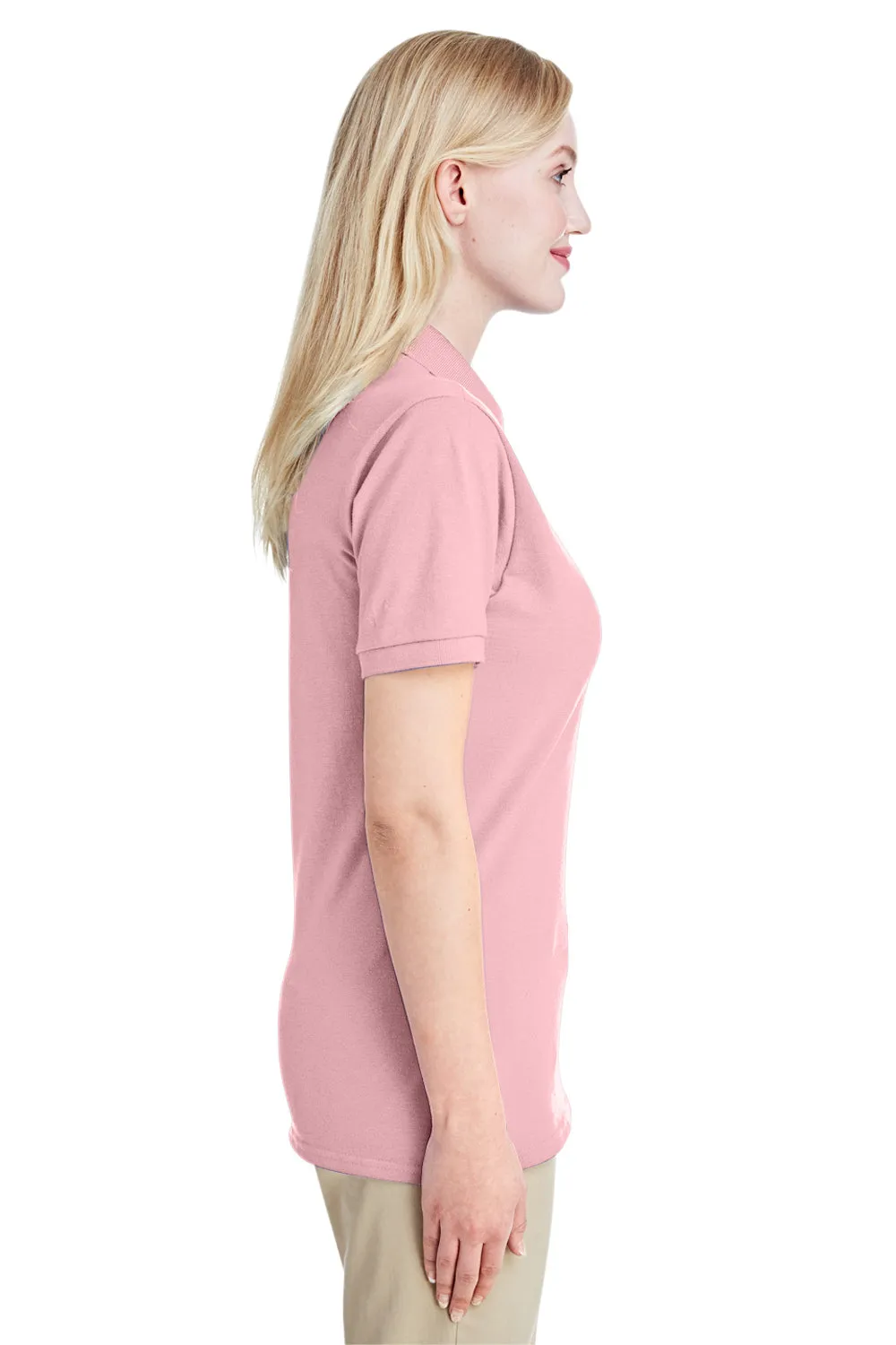 Jerzees Womens Short Sleeve Polo Shirt - Classic Pink