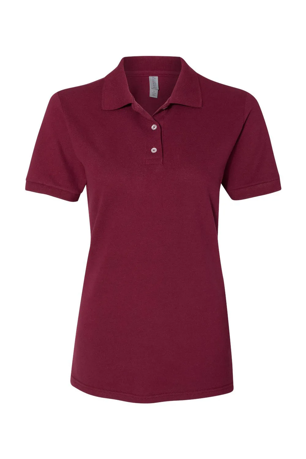 Jerzees Womens Short Sleeve Polo Shirt - Maroon