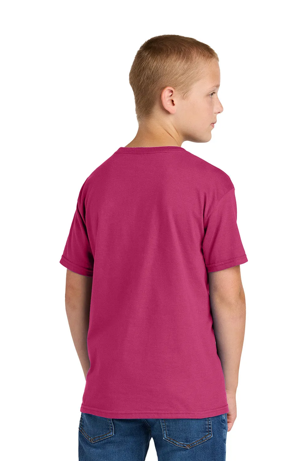 Jerzees Youth Classics Short Sleeve Crewneck T-Shirt - Cyber Pink