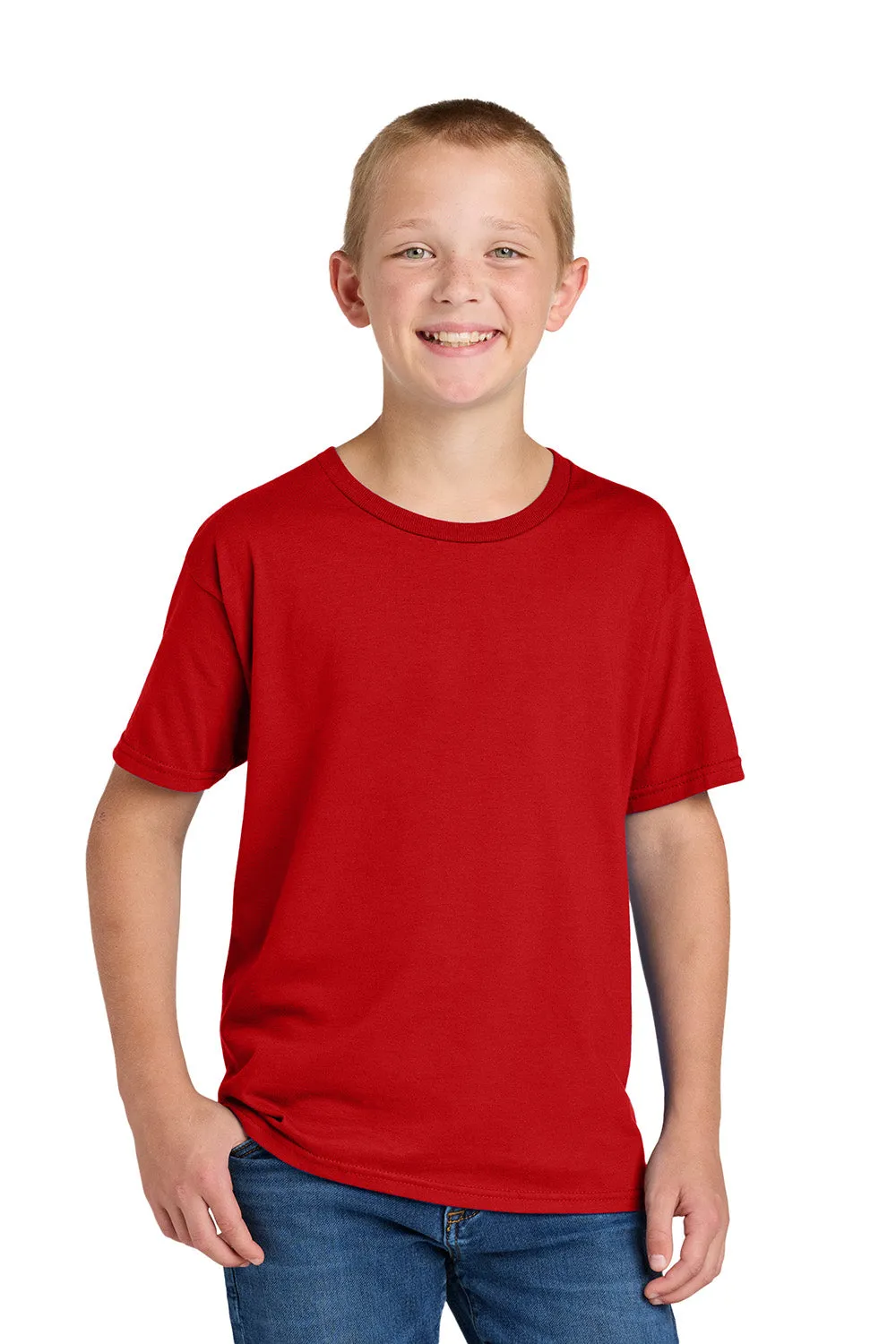 Jerzees Youth Classics Short Sleeve Crewneck T-Shirt - Fiery Red