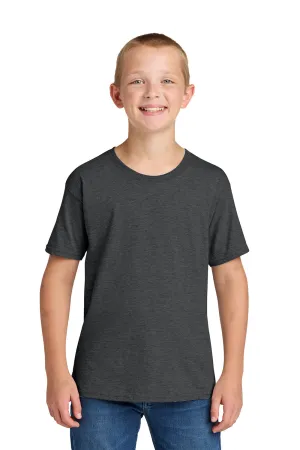 Jerzees Youth Classics Short Sleeve Crewneck T-Shirt - Heather Black