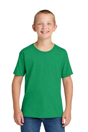 Jerzees Youth Classics Short Sleeve Crewneck T-Shirt - Heather Retro Green