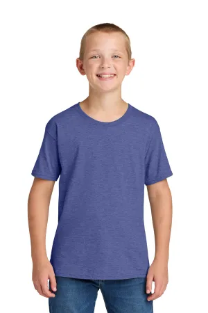 Jerzees Youth Classics Short Sleeve Crewneck T-Shirt - Heather Retro Purple