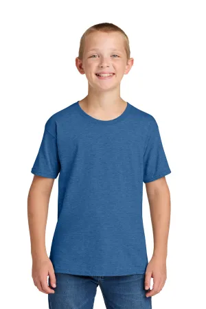 Jerzees Youth Classics Short Sleeve Crewneck T-Shirt - Heather Retro Royal Blue