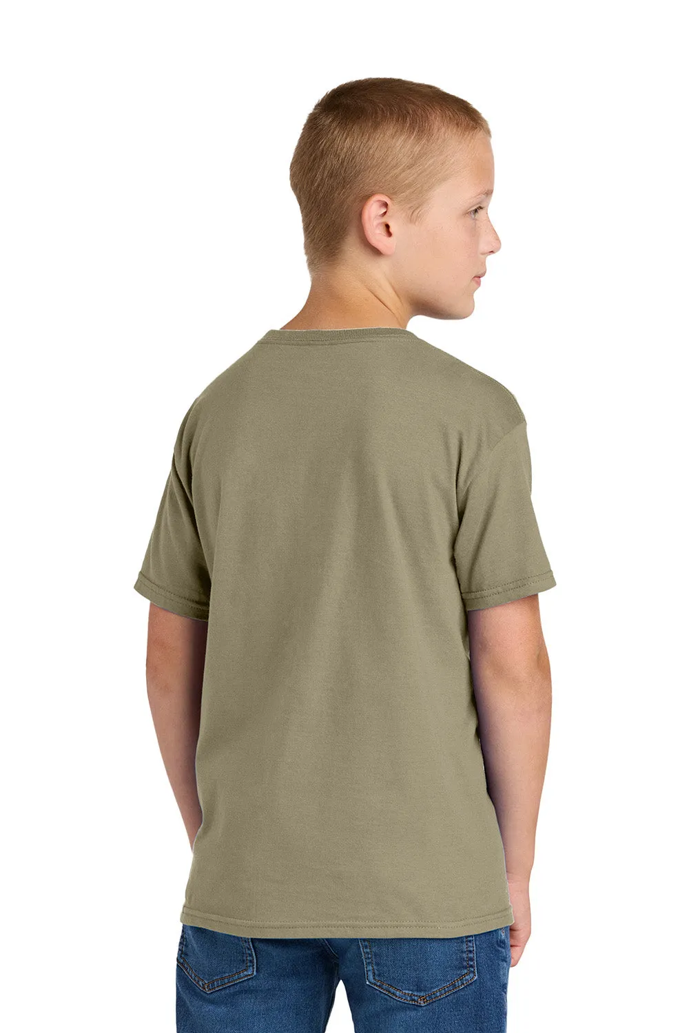 Jerzees Youth Classics Short Sleeve Crewneck T-Shirt - Khaki Brown