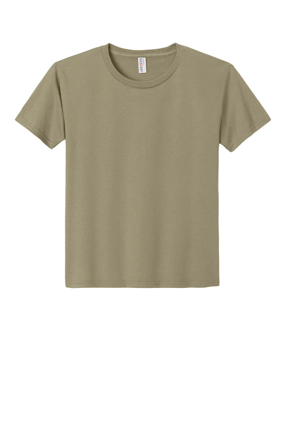 Jerzees Youth Classics Short Sleeve Crewneck T-Shirt - Khaki Brown