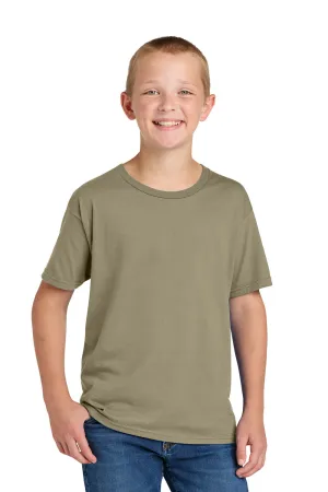 Jerzees Youth Classics Short Sleeve Crewneck T-Shirt - Khaki Brown