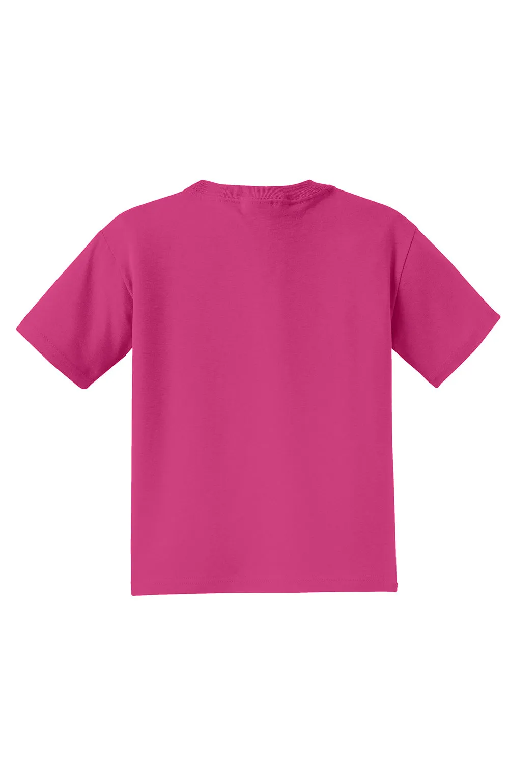 Jerzees Youth Dri-Power Moisture Wicking Short Sleeve Crewneck T-Shirt - Cyber Pink