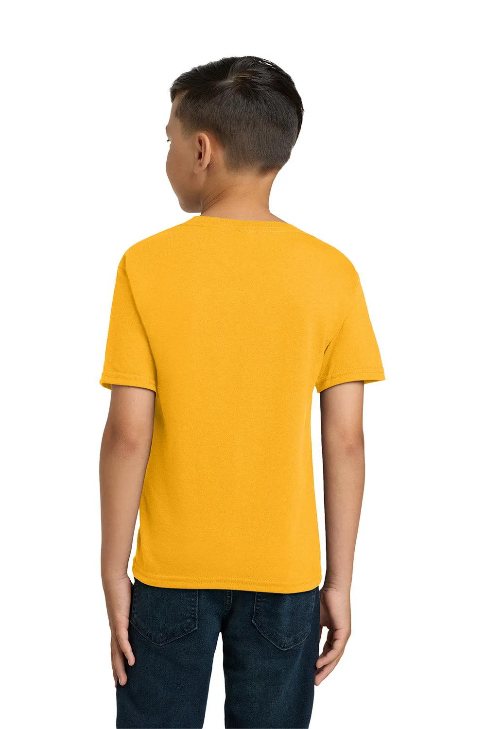 Jerzees Youth Dri-Power Moisture Wicking Short Sleeve Crewneck T-Shirt - Gold