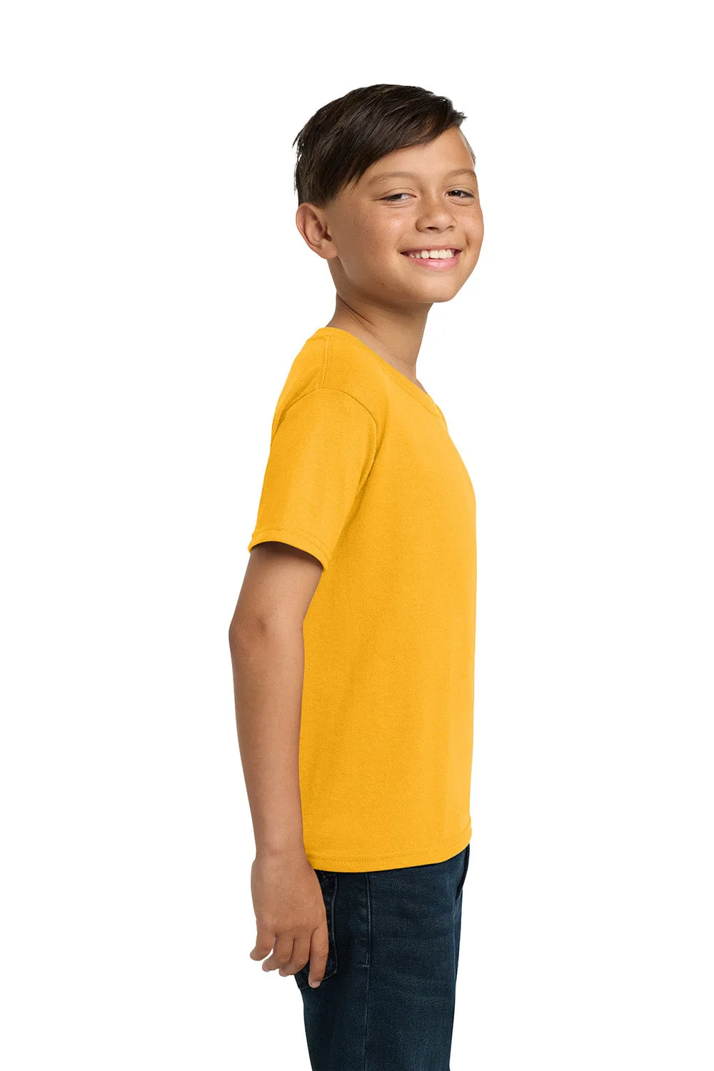 Jerzees Youth Dri-Power Moisture Wicking Short Sleeve Crewneck T-Shirt - Gold