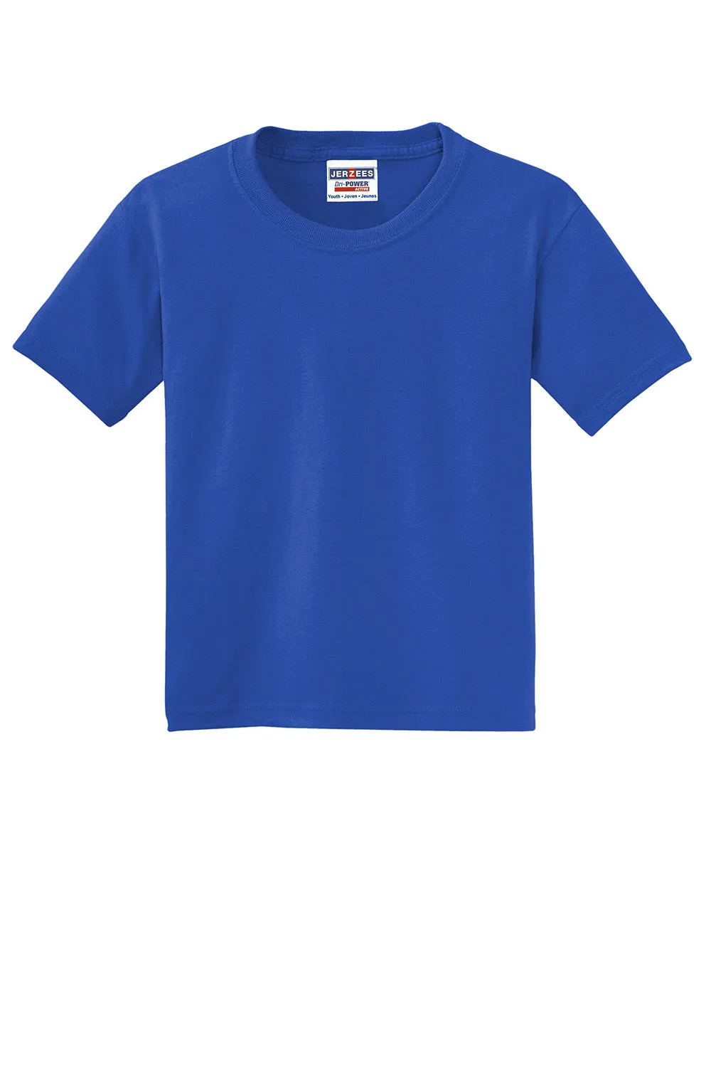 Jerzees Youth Dri-Power Moisture Wicking Short Sleeve Crewneck T-Shirt - Royal Blue