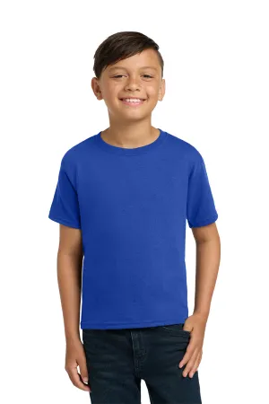 Jerzees Youth Dri-Power Moisture Wicking Short Sleeve Crewneck T-Shirt - Royal Blue