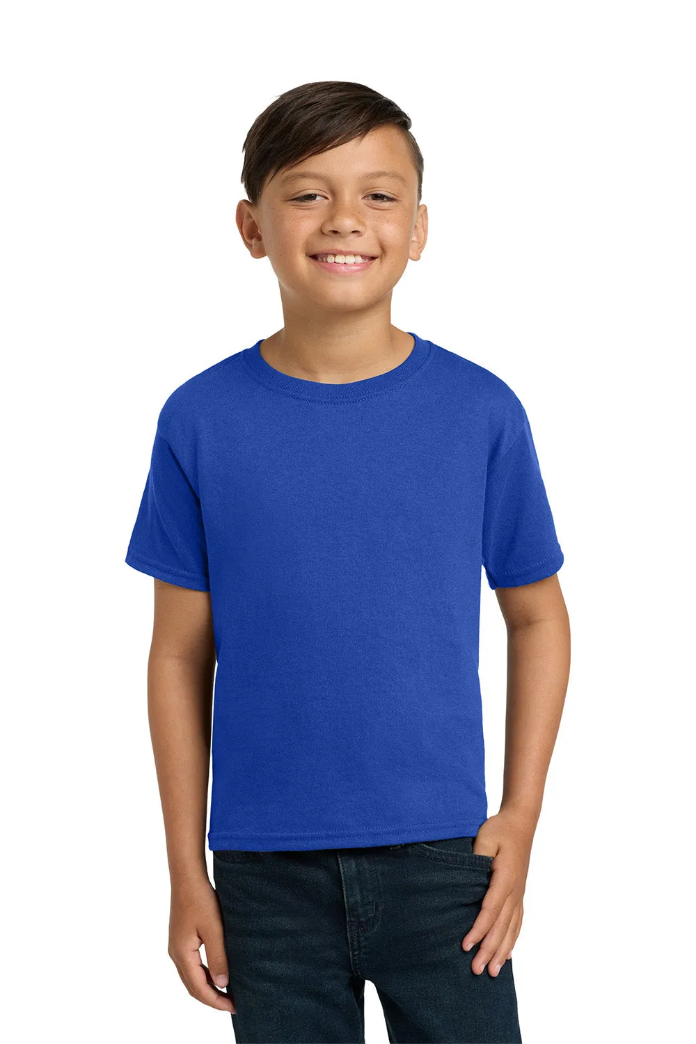 Jerzees Youth Dri-Power Moisture Wicking Short Sleeve Crewneck T-Shirt - Royal Blue