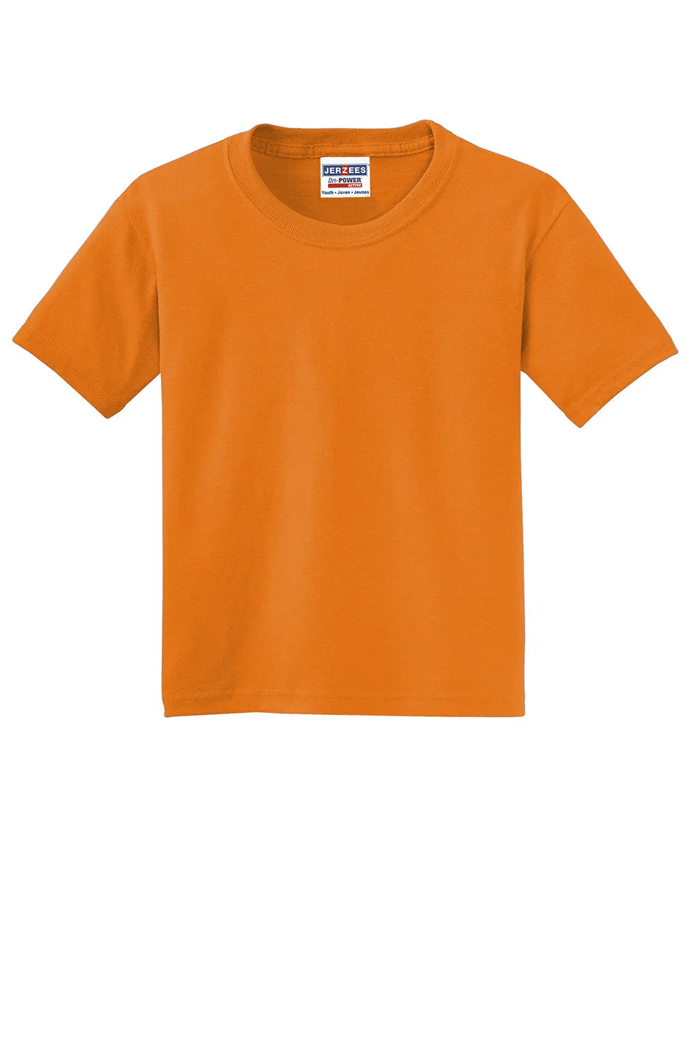 Jerzees Youth Dri-Power Moisture Wicking Short Sleeve Crewneck T-Shirt - Tennessee Orange