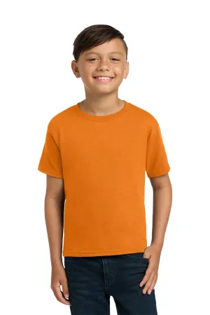 Jerzees Youth Dri-Power Moisture Wicking Short Sleeve Crewneck T-Shirt - Tennessee Orange