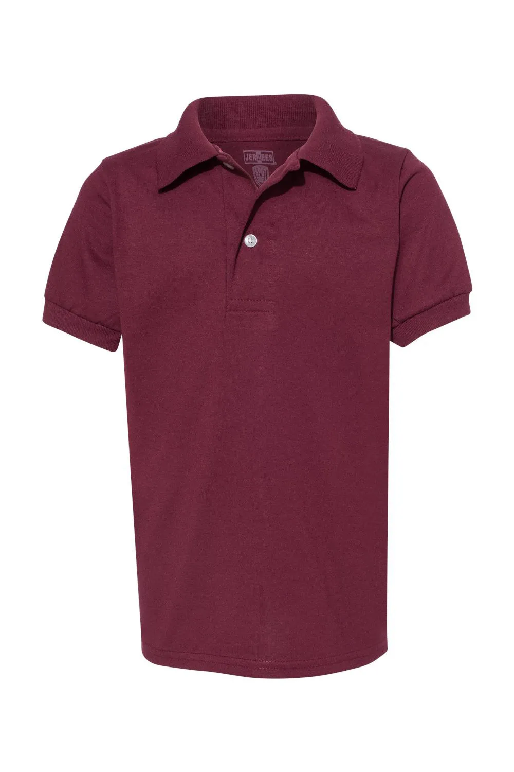 Jerzees Youth SpotShield Stain Resistant Short Sleeve Polo Shirt - Maroon