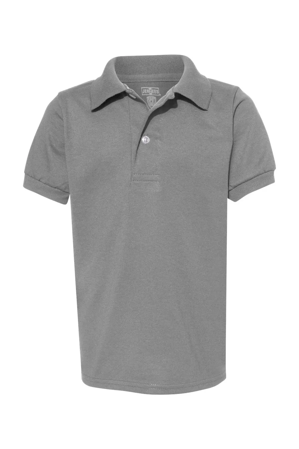 Jerzees Youth SpotShield Stain Resistant Short Sleeve Polo Shirt - Oxford Grey