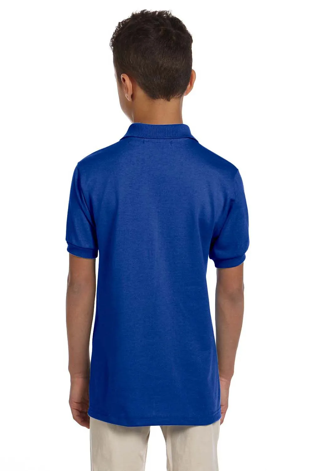 Jerzees Youth SpotShield Stain Resistant Short Sleeve Polo Shirt - Royal Blue