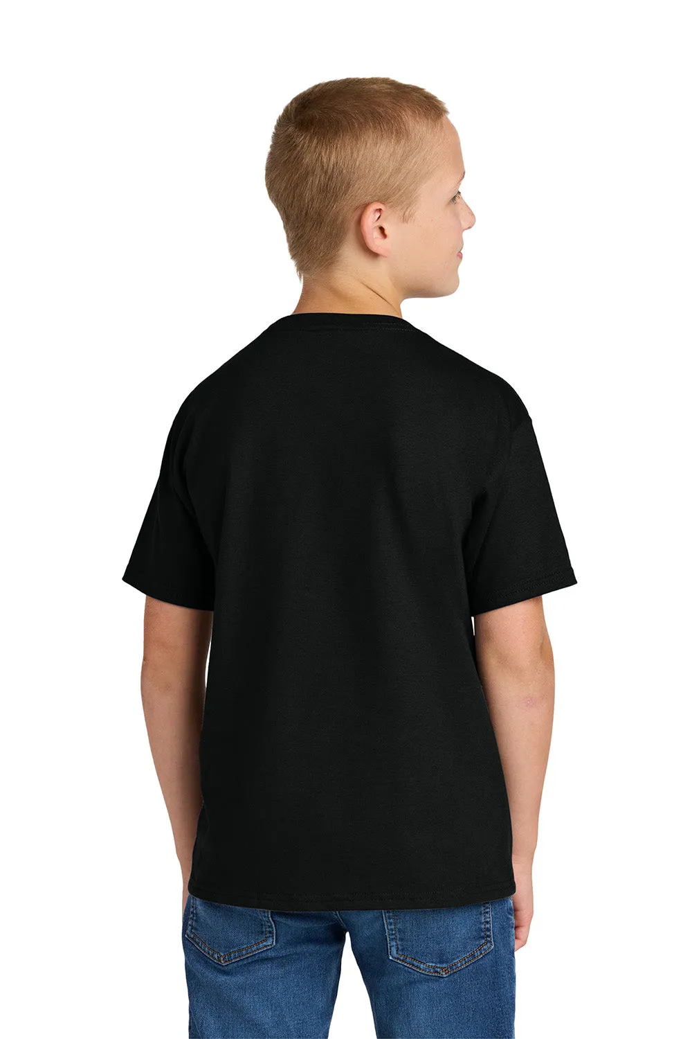 Jerzees Youth Ultimate Short Sleeve Crewneck T-Shirt - Black Ink