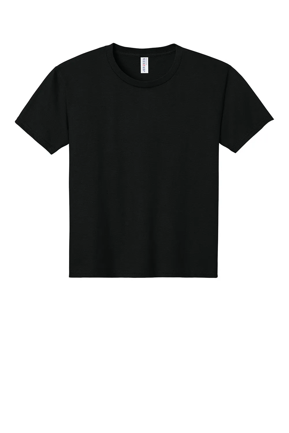Jerzees Youth Ultimate Short Sleeve Crewneck T-Shirt - Black Ink