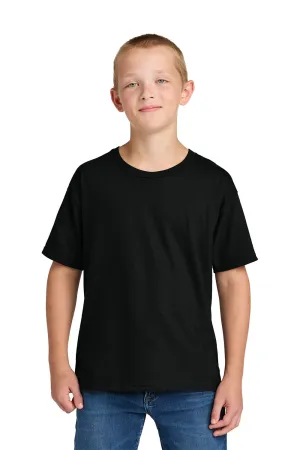 Jerzees Youth Ultimate Short Sleeve Crewneck T-Shirt - Black Ink