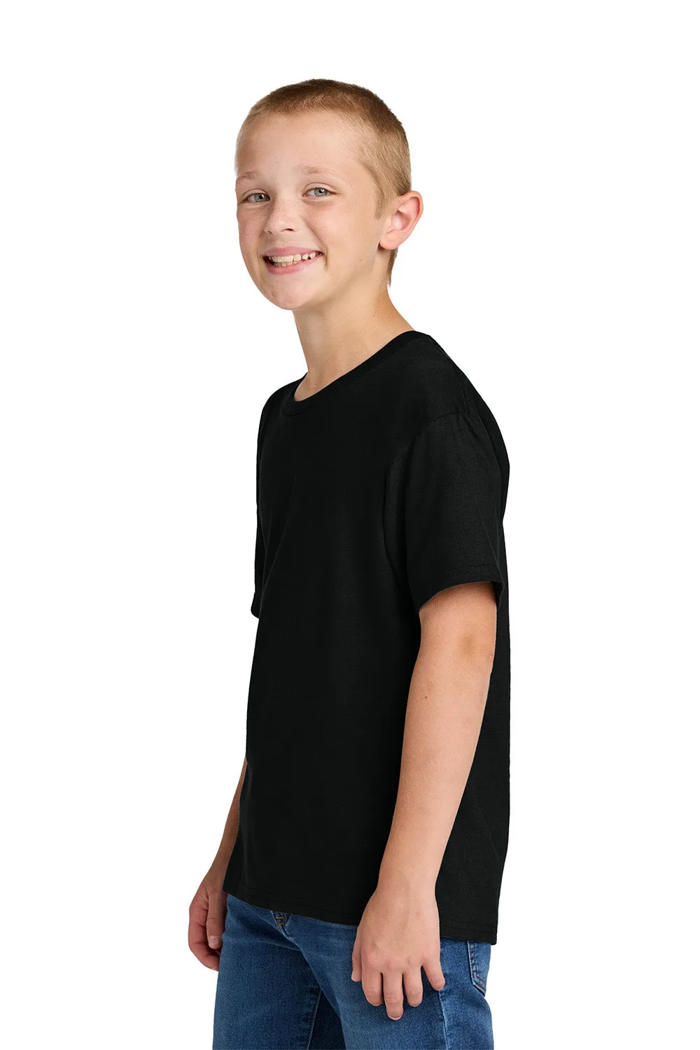 Jerzees Youth Ultimate Short Sleeve Crewneck T-Shirt - Black Ink