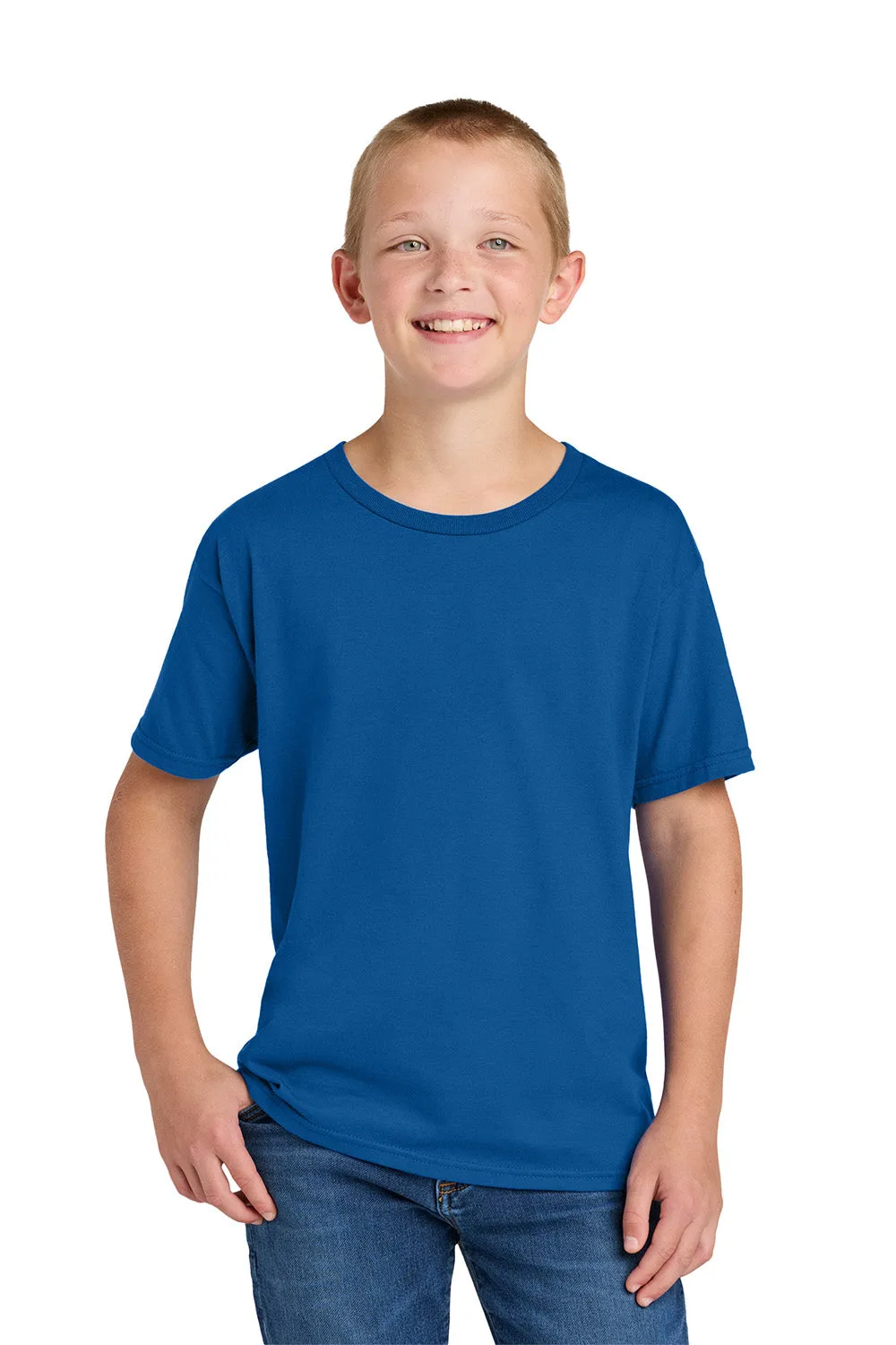 Jerzees Youth Ultimate Short Sleeve Crewneck T-Shirt - Royal Blue