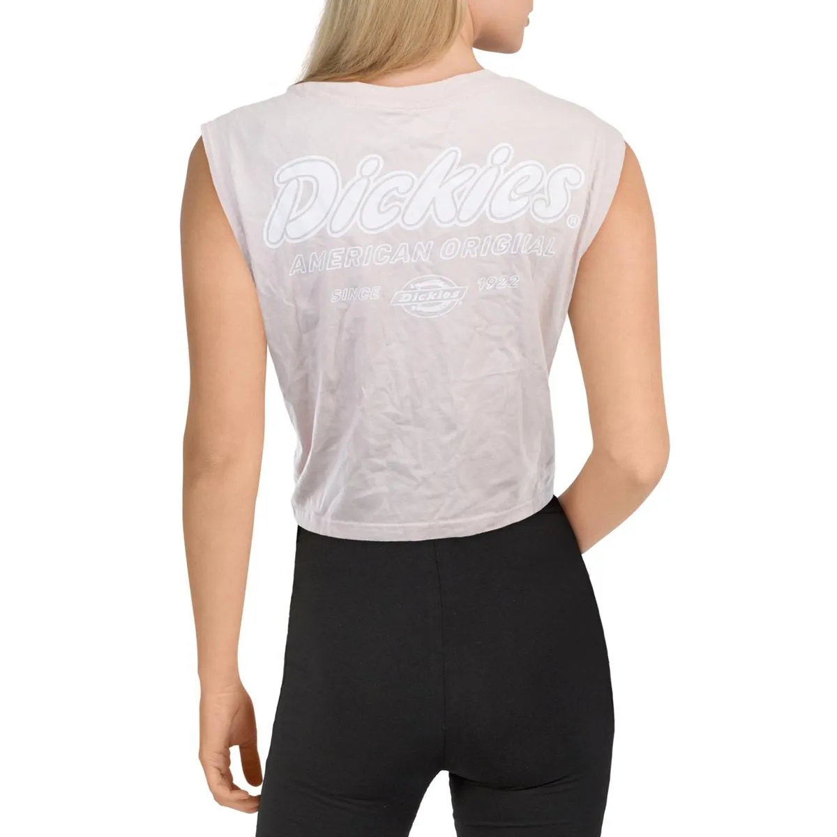 Juniors Womens Logo Muscle Cropped