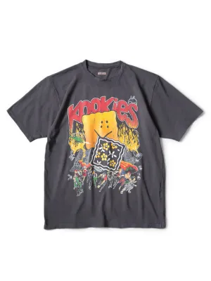 Kapital - 20/-T-shirt Crew T (BUSTER PECKISH BOWY) - Ink Black