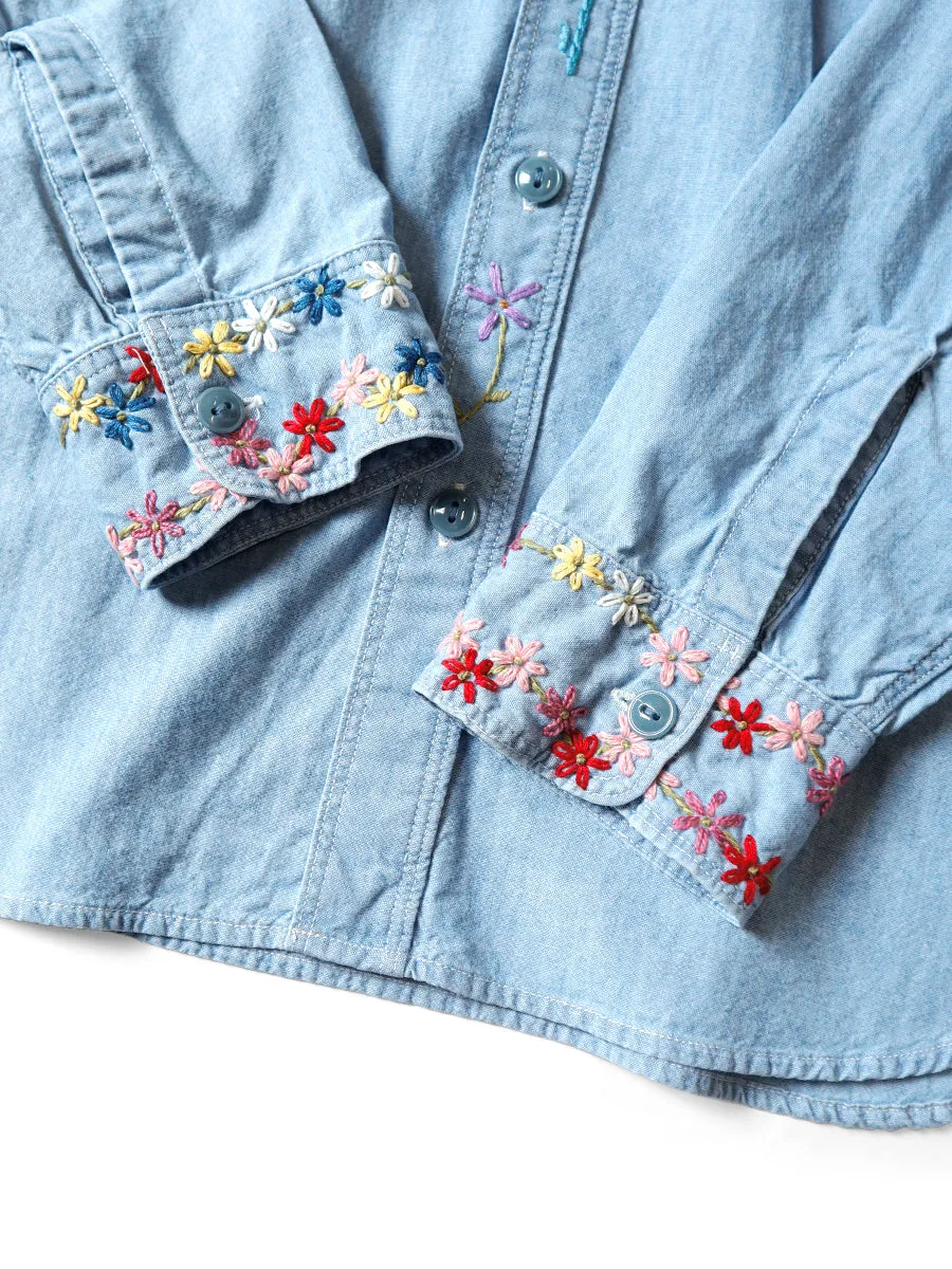 Kapital Chambray Work Shirt (MAGPIE) - Sax