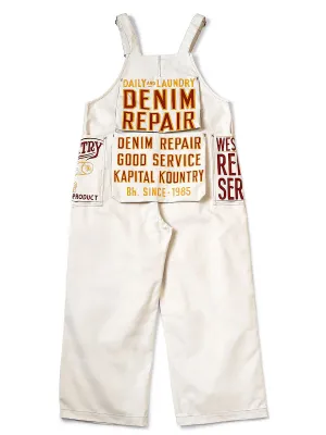 Kapital Thin Canvas Add Overalls - Natural