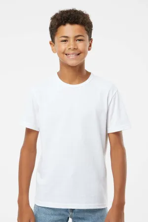 Kastlfel Youth Recycled Soft Short Sleeve Crewneck T-Shirt - White