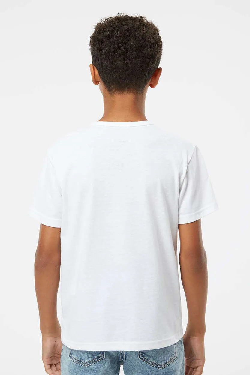 Kastlfel Youth Recycled Soft Short Sleeve Crewneck T-Shirt - White