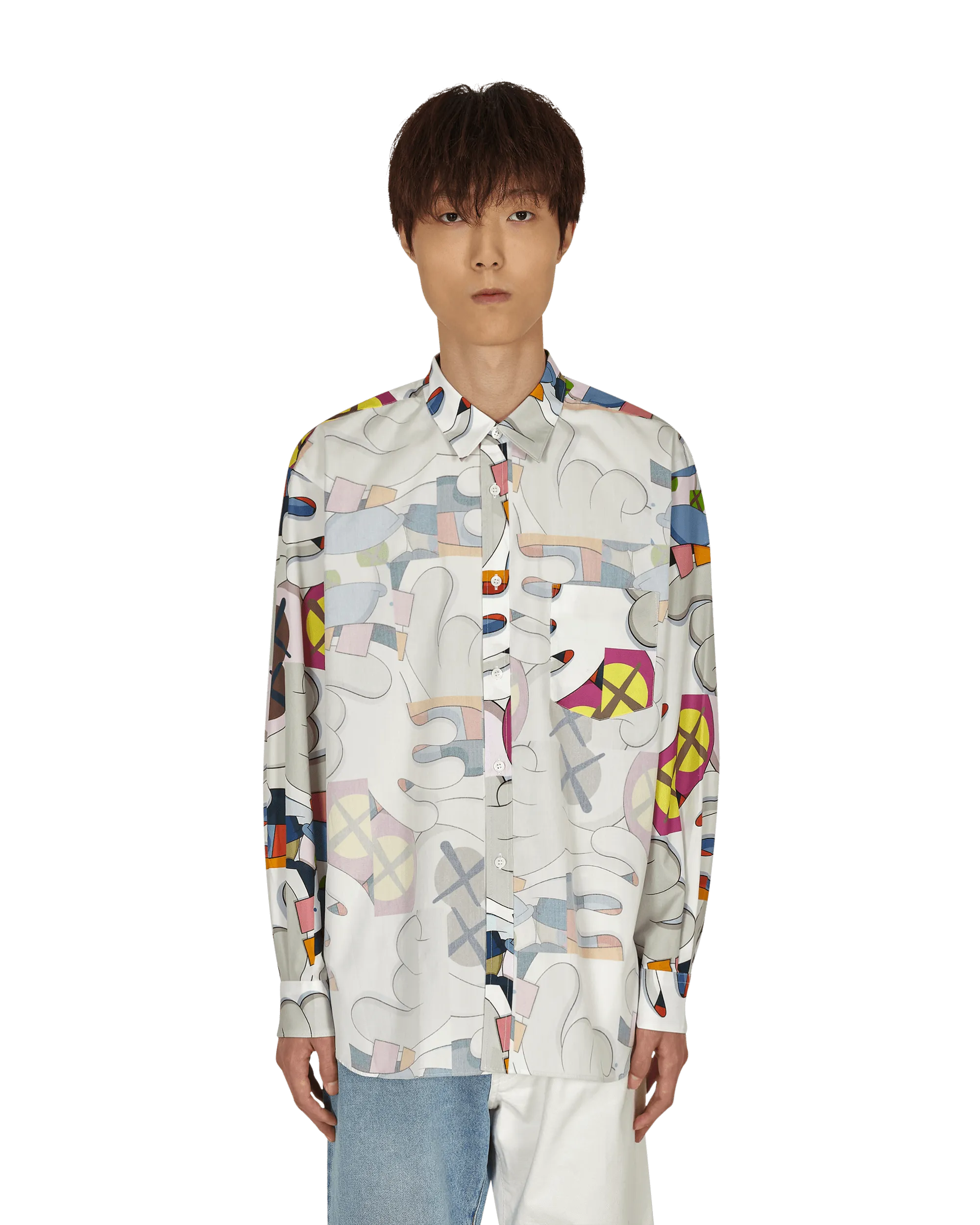 KAWS Classic Shirt With Overlay Multicolor
