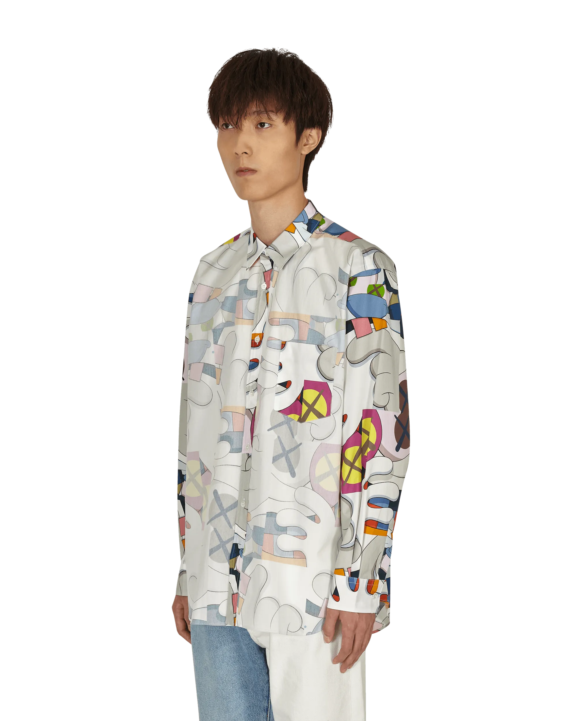 KAWS Classic Shirt With Overlay Multicolor