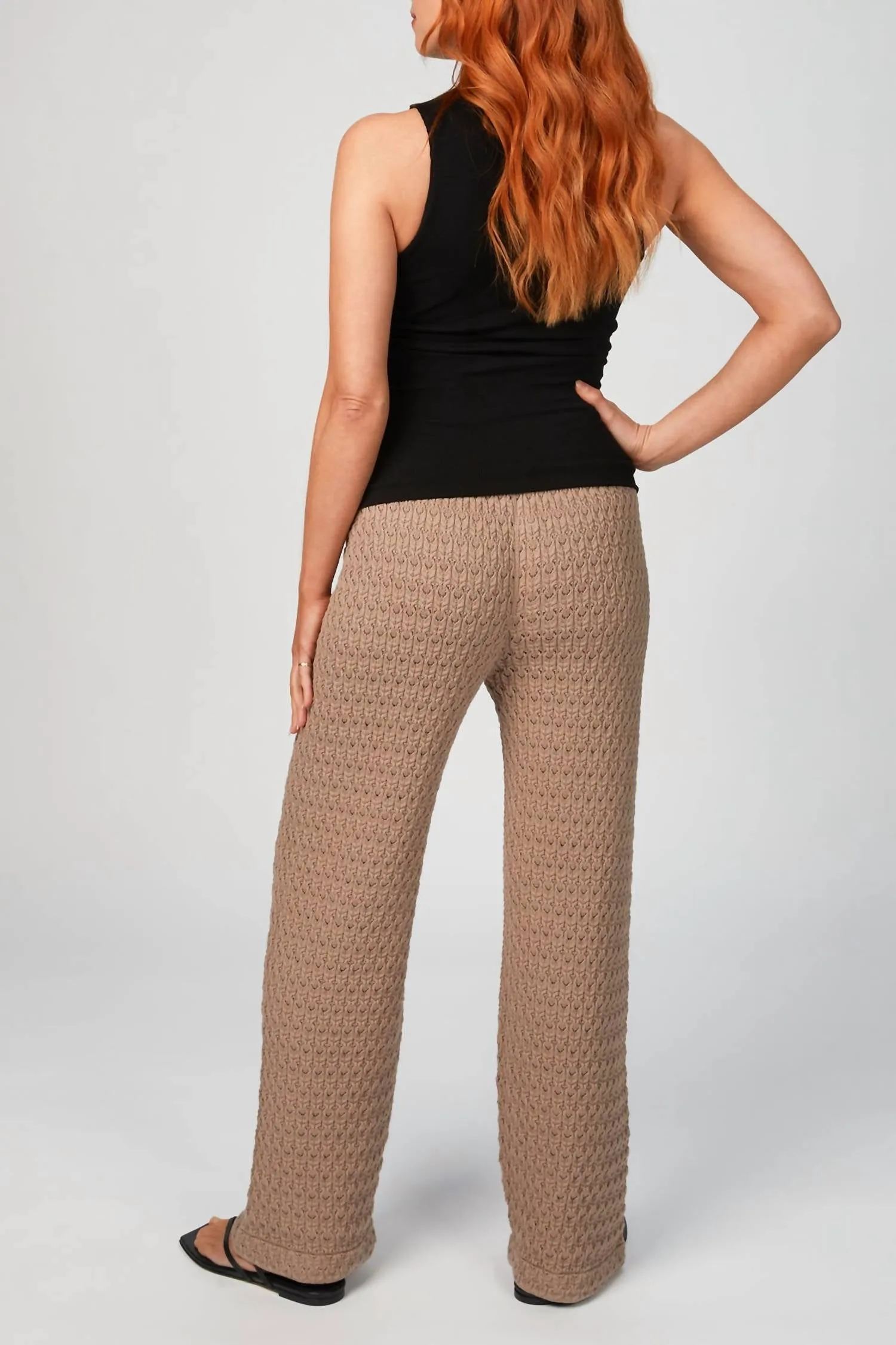 Lace Trousers In Almond