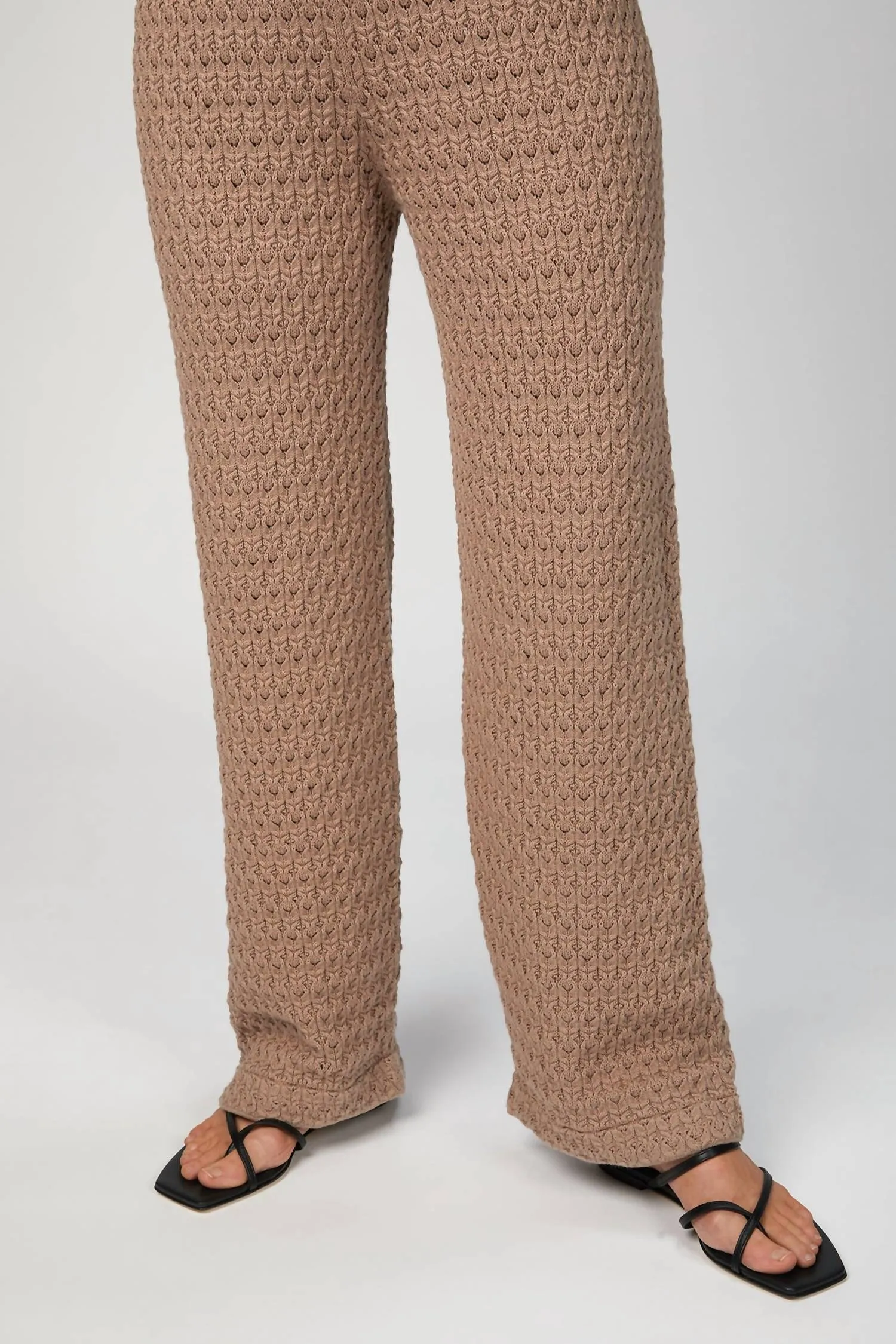 Lace Trousers In Almond