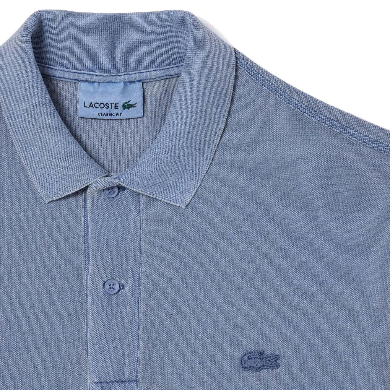 Lacoste Classic Fit Cotton Piqu√© Polo Shirt Eco Stonewash