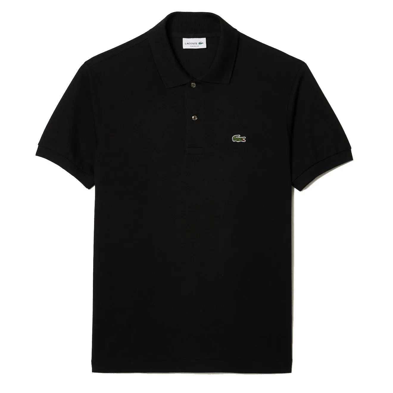 Lacoste Original S/S L.12.12 Petit Pique Cotton Polo Shirt Black