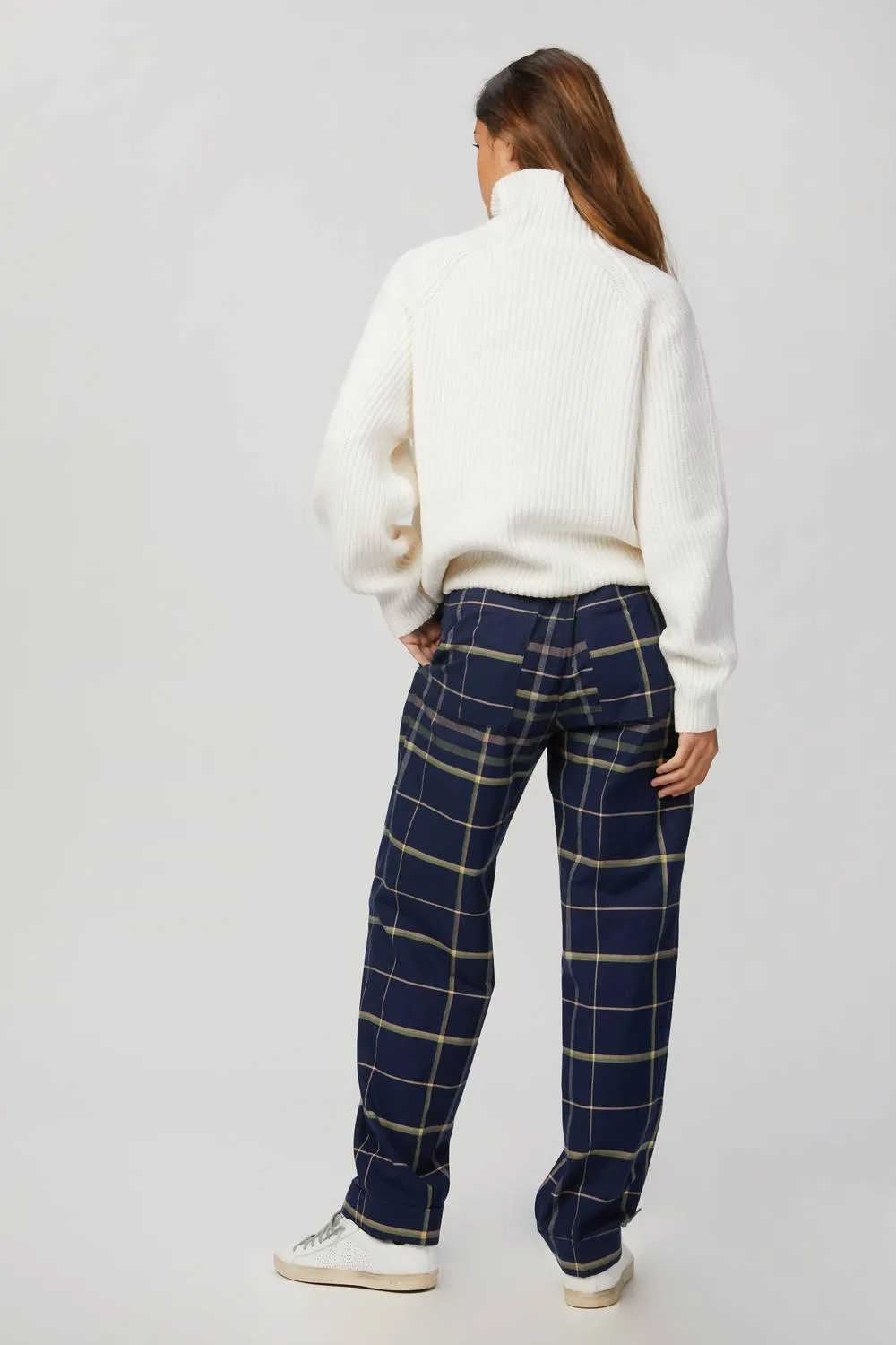 Laia Pants In Tartan Navy